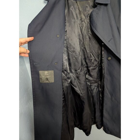Banana Republic Heritage Collection XXL Navy Water Repellent Officer Coat Winter - Picture 14 of 16